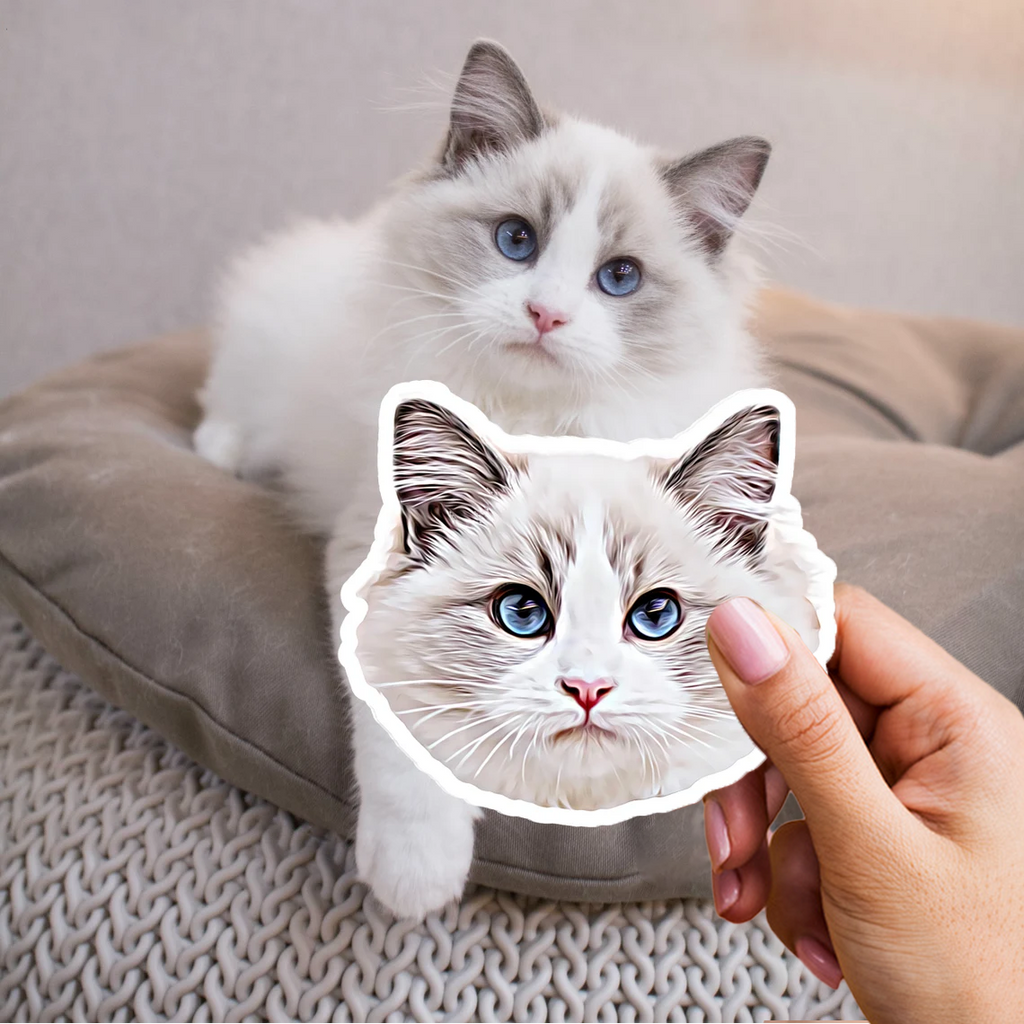 3x Autocollant personnalisé pour votre animal de compagnie